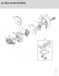 Stihl SH 86 C-E D ErgoStart Easy2Start Catalytic Converter Vacuum Shredder Spare Parts